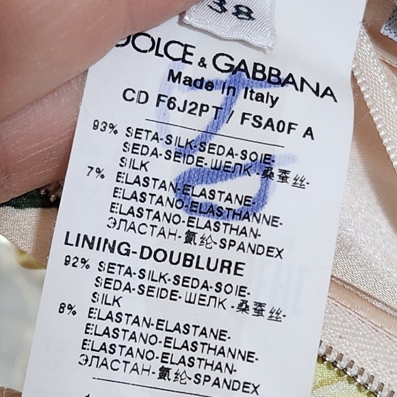 Dolce & Gabbana 2 38 Camellia Ruched Satin Silk Floral Dress - Picture 11 of 15